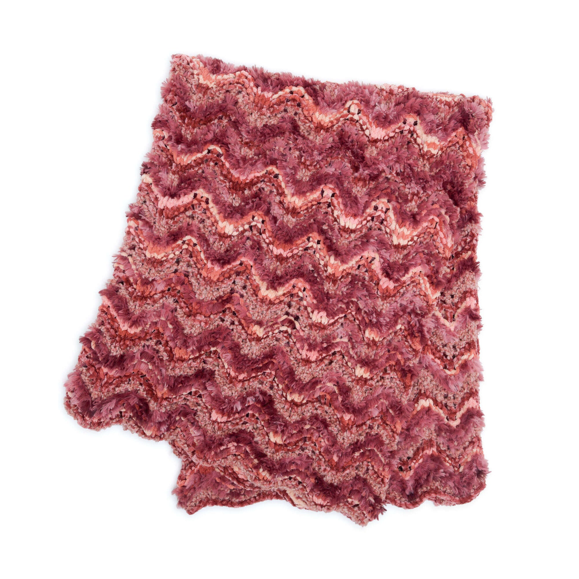 Bernat Knit Peaks And Valleys Blanket Yarnspirations