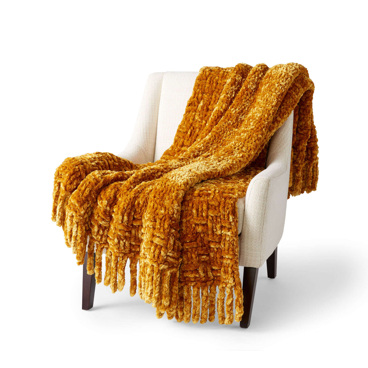 Crochet Blanket made in Bernat Velvet Plus yarn