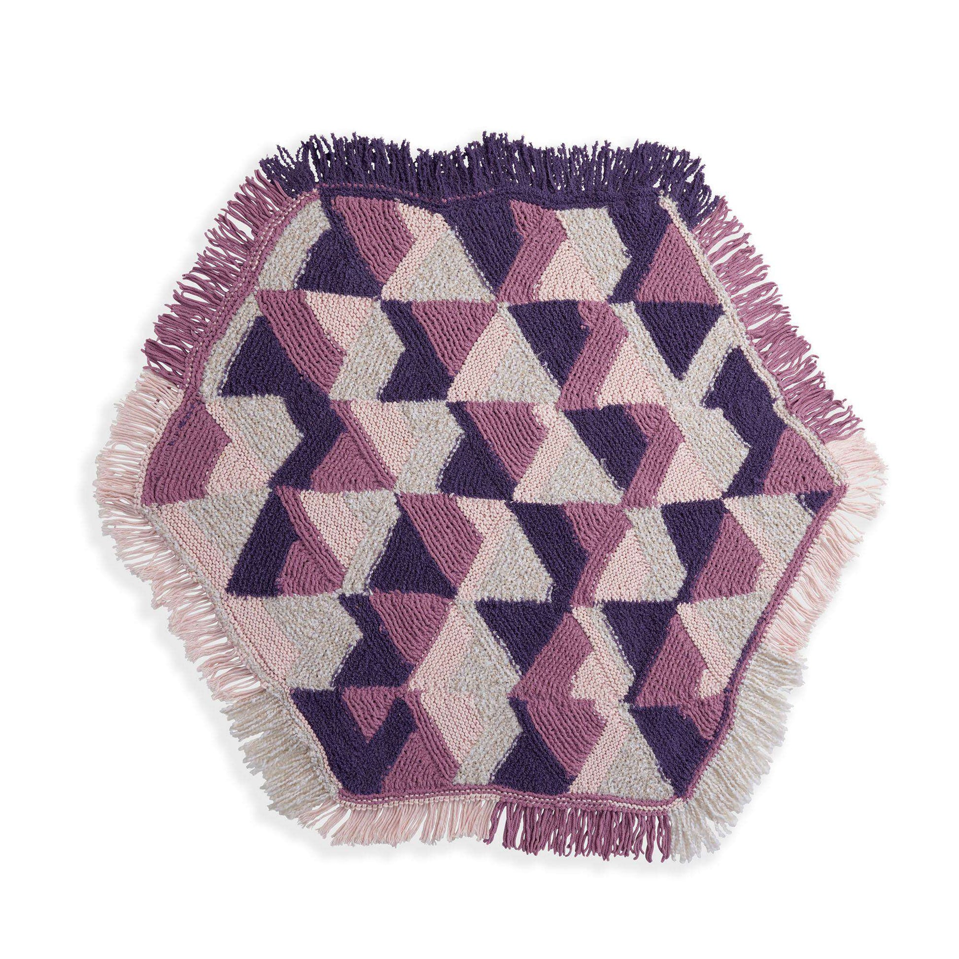 Free Bernat Watercolor Knit Blanket Pattern