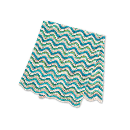 Bernat Simple Shale Knit Blanket Knit Blanket made in Bernat Toasty yarn