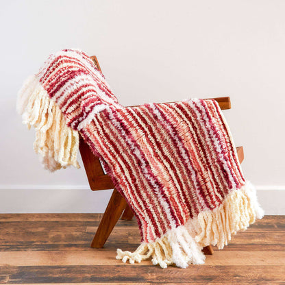 Bernat Long Lines Knit Blanket Knit Blanket made in Bernat Casa yarn