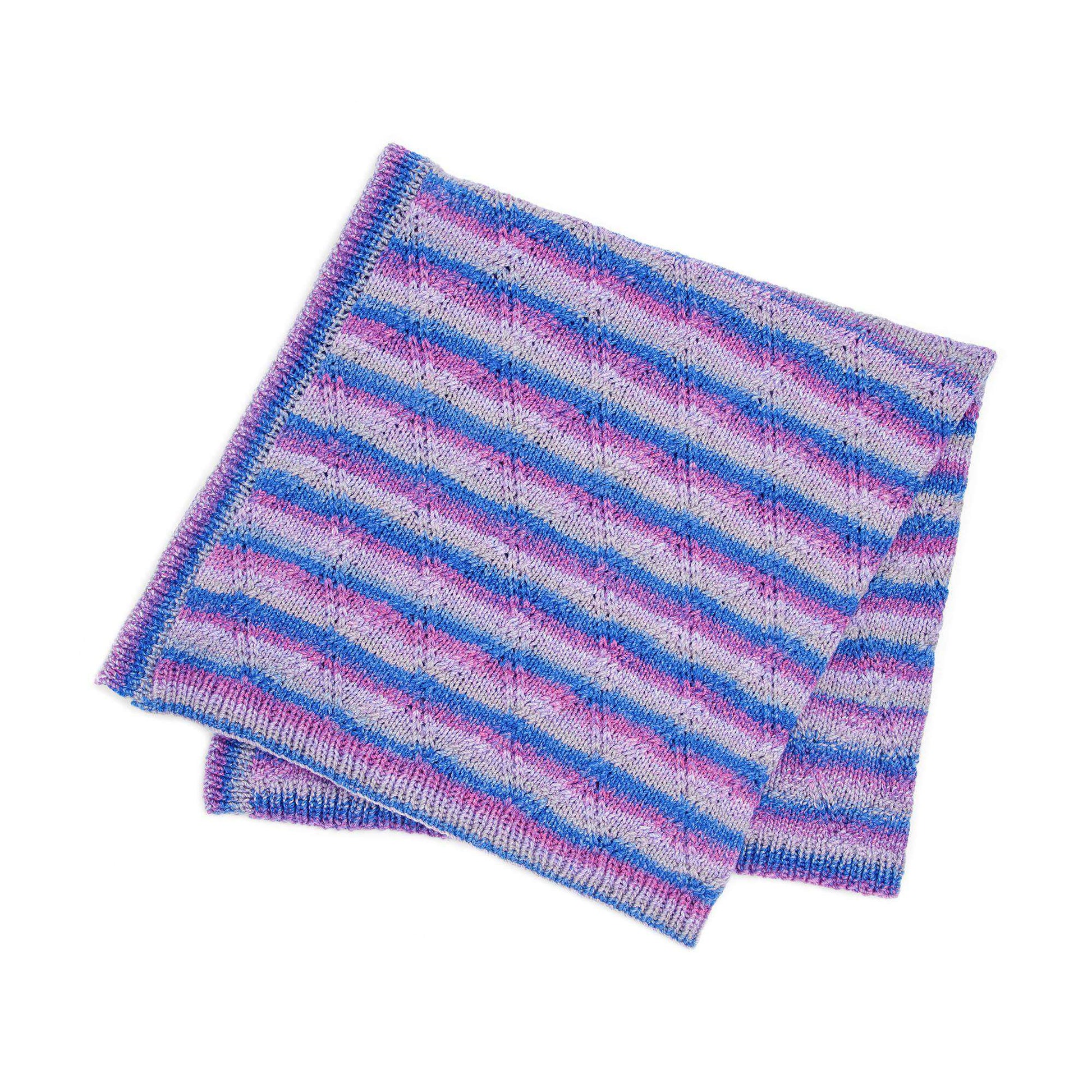 Free Bernat Double Lattice Knit Blanket Pattern
