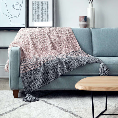 Bernat Seed Stitch Stripes Knit Blanket Version 1