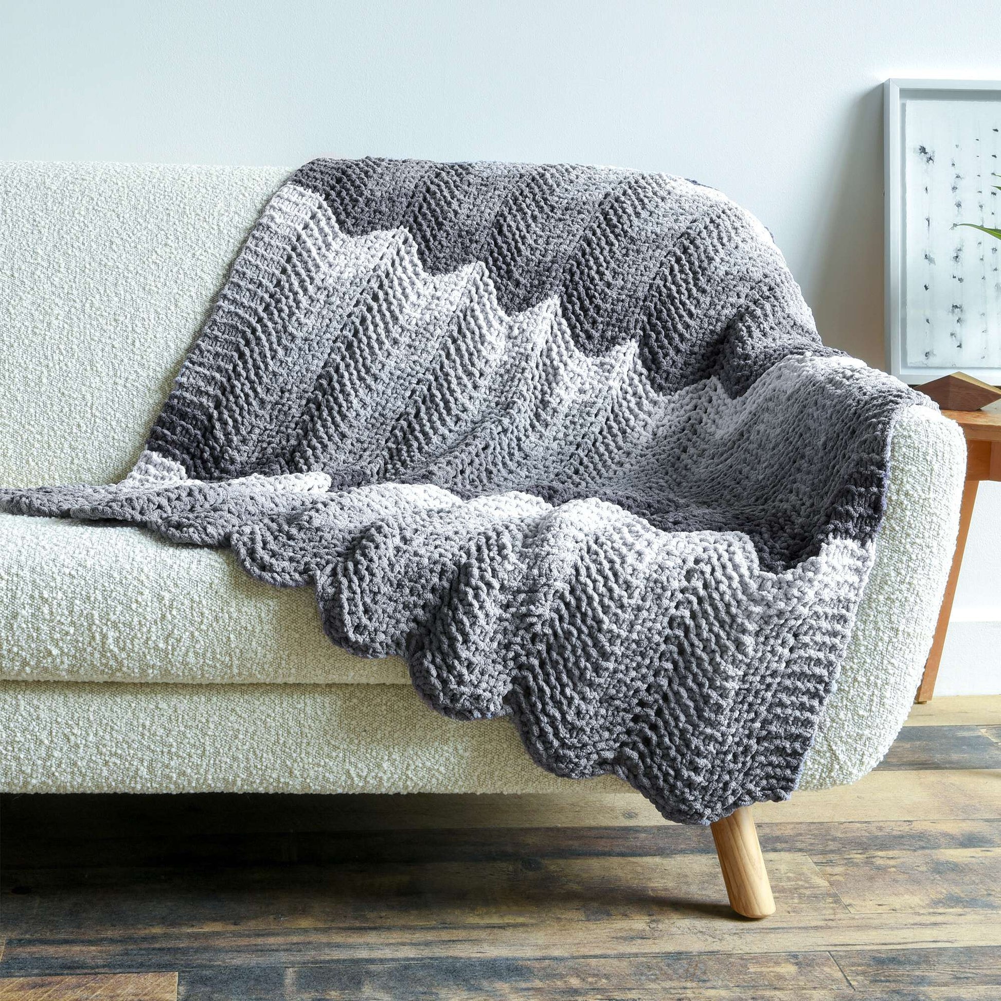 Chevron Blanket with Bernat Blanket Yarn – Free Crochet Pattern » Krafty  Kait