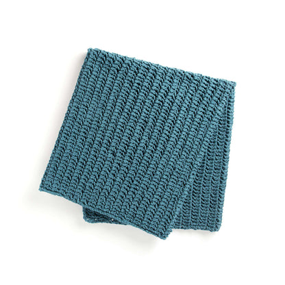 Bernat Knit Easy Eyelet Stitch Afghan Knit Blanket made in Bernat Blanket yarn