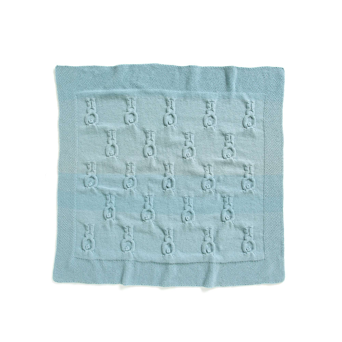 Knit Blanket made in Bernat Bundle up yarn