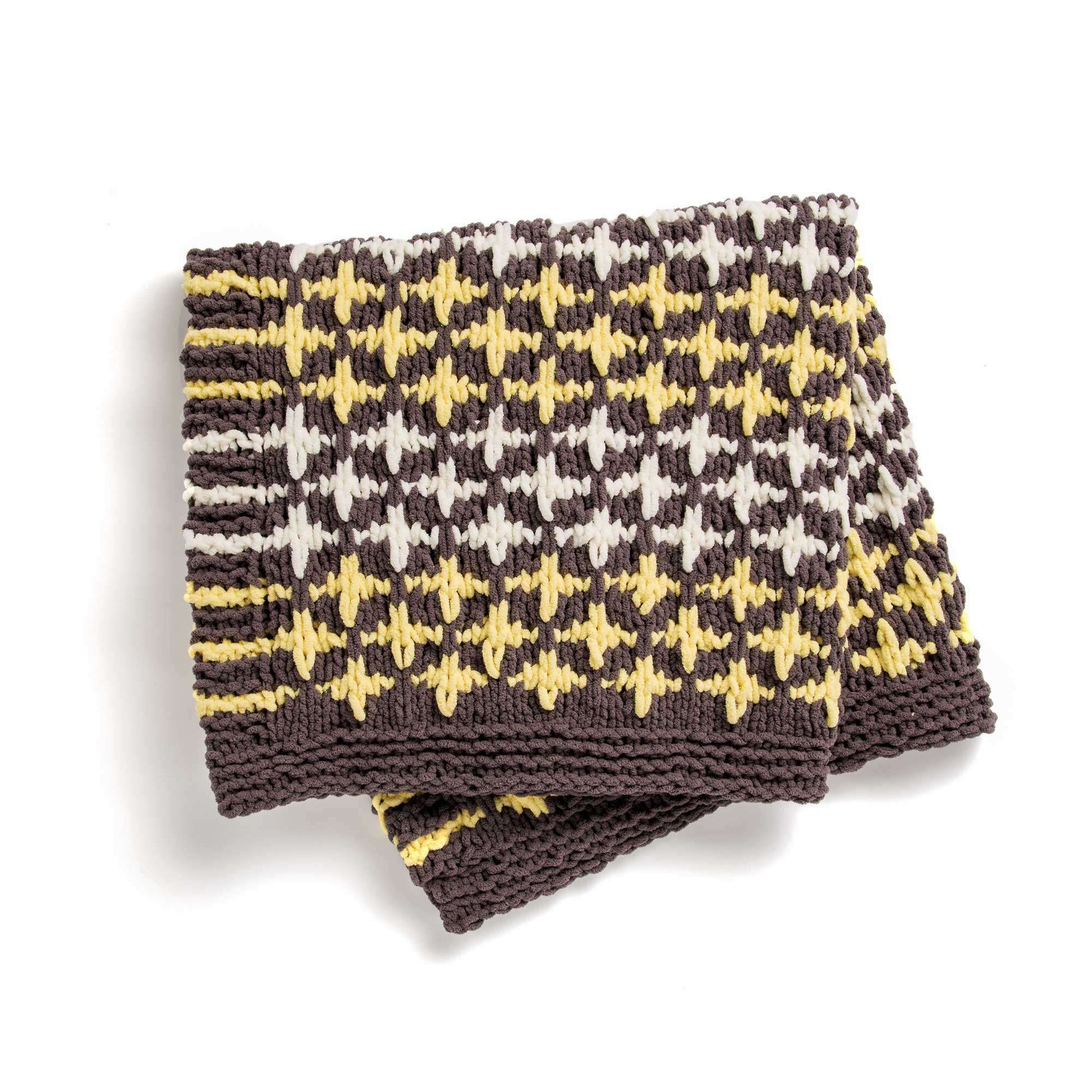Free Bernat Starry Night Knit Baby Blanket Pattern