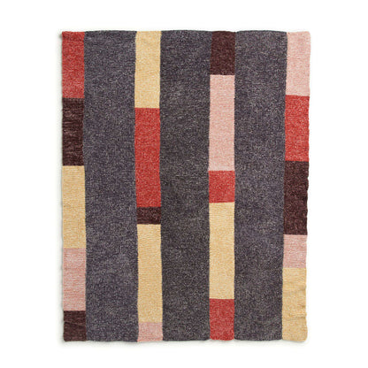 Bernat Velvet Stripes Knit Blanket Single Size