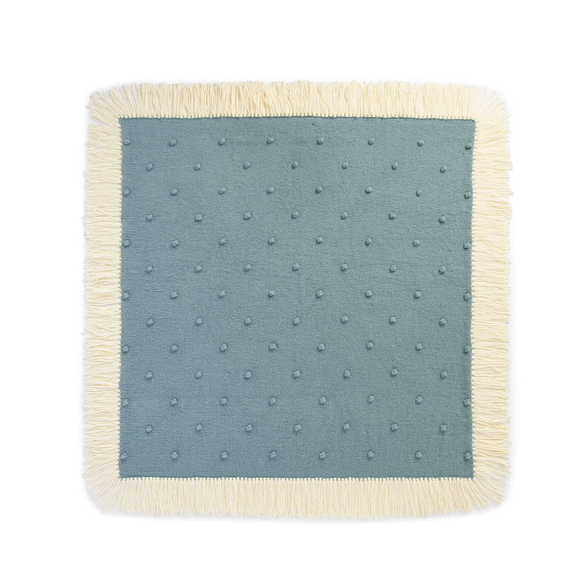 Knit Blanket made in Bernat Bounce Back yarn