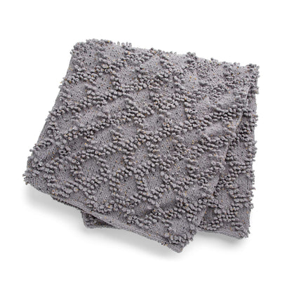 Bernat Loopy Trellis Knit Blanket Knit Blanket made in Bernat Blanket Confetti yarn