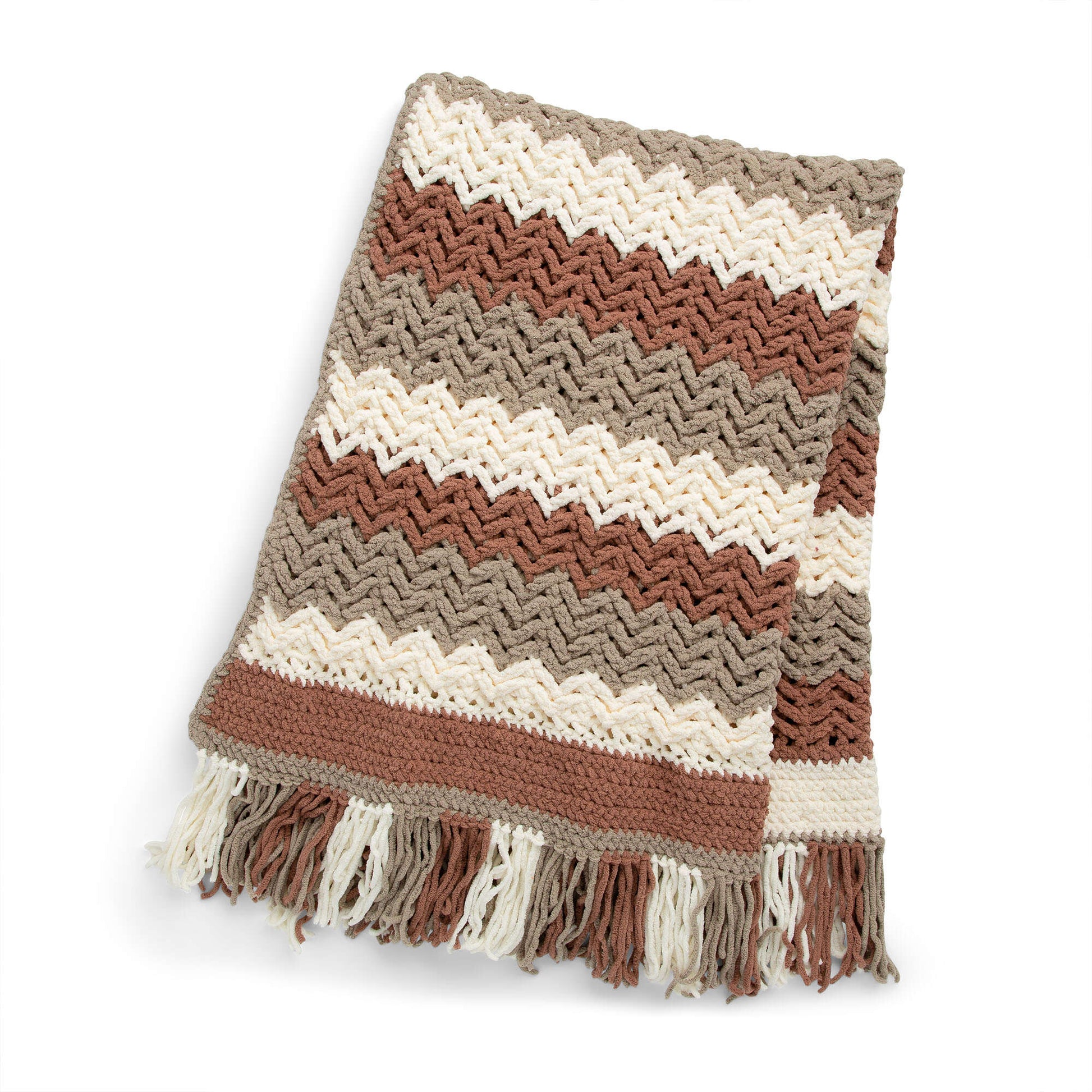 Bernat Herringbone Crochet Blanket Yarnspirations