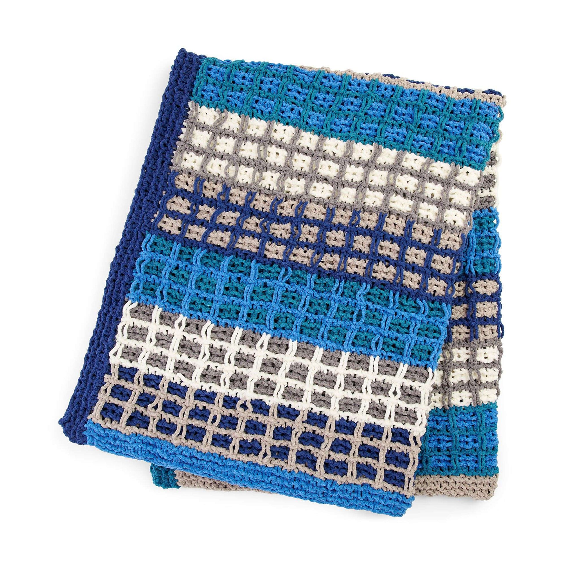 Bernat Knitting Grids Blanket Yarnspirations
