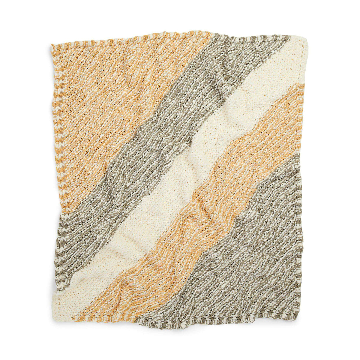 Knit Blanket made in Bernat Blanket O'Go yarn