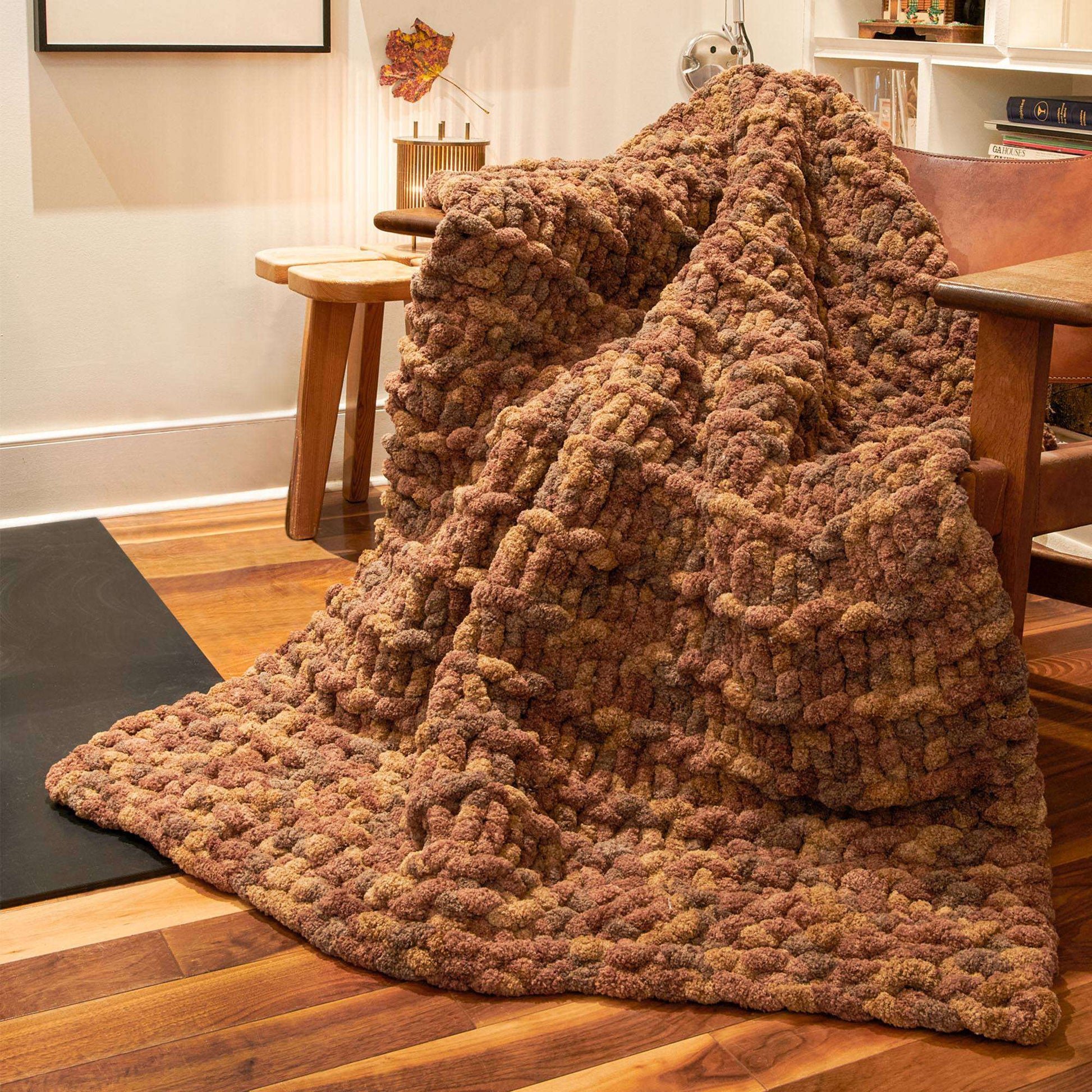 Free Blanket Garter Ridges Knit Blanket Pattern