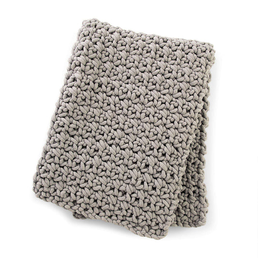 Crochet Blanket made in Bernat Plush Big yarn