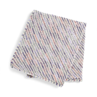 Bernat Diagonal Stripes Knit Stripes Blanket Knit Blanket made in Bernat Blanket yarn