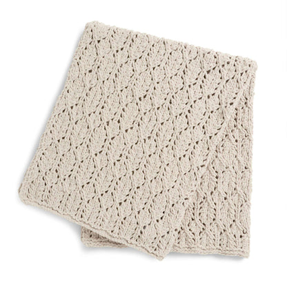 Bernat Sea Of Lace Knit Blanket Knit Blanket made in Bernat Blanket yarn