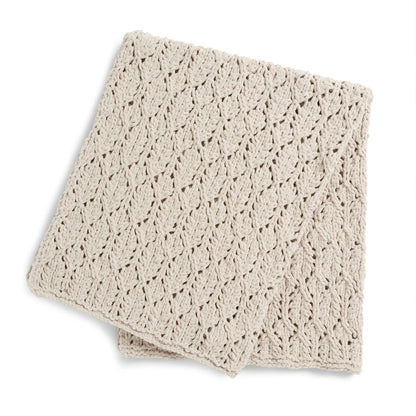 Bernat Sea of Lace Knit Blanket Knit Blanket made in Bernat Blanket yarn