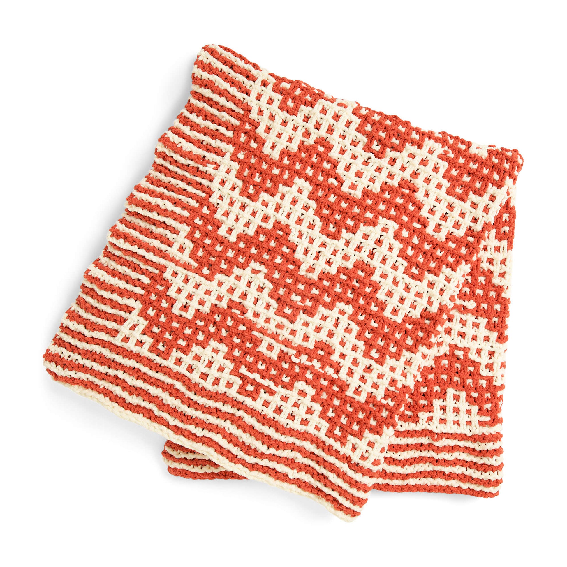 Free Bernat Mosaic Zig Zag Knit Blanket Pattern