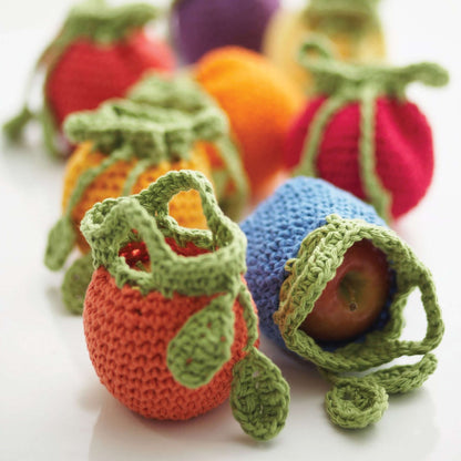 Bernat Knit Fruit Cozies Tangerine