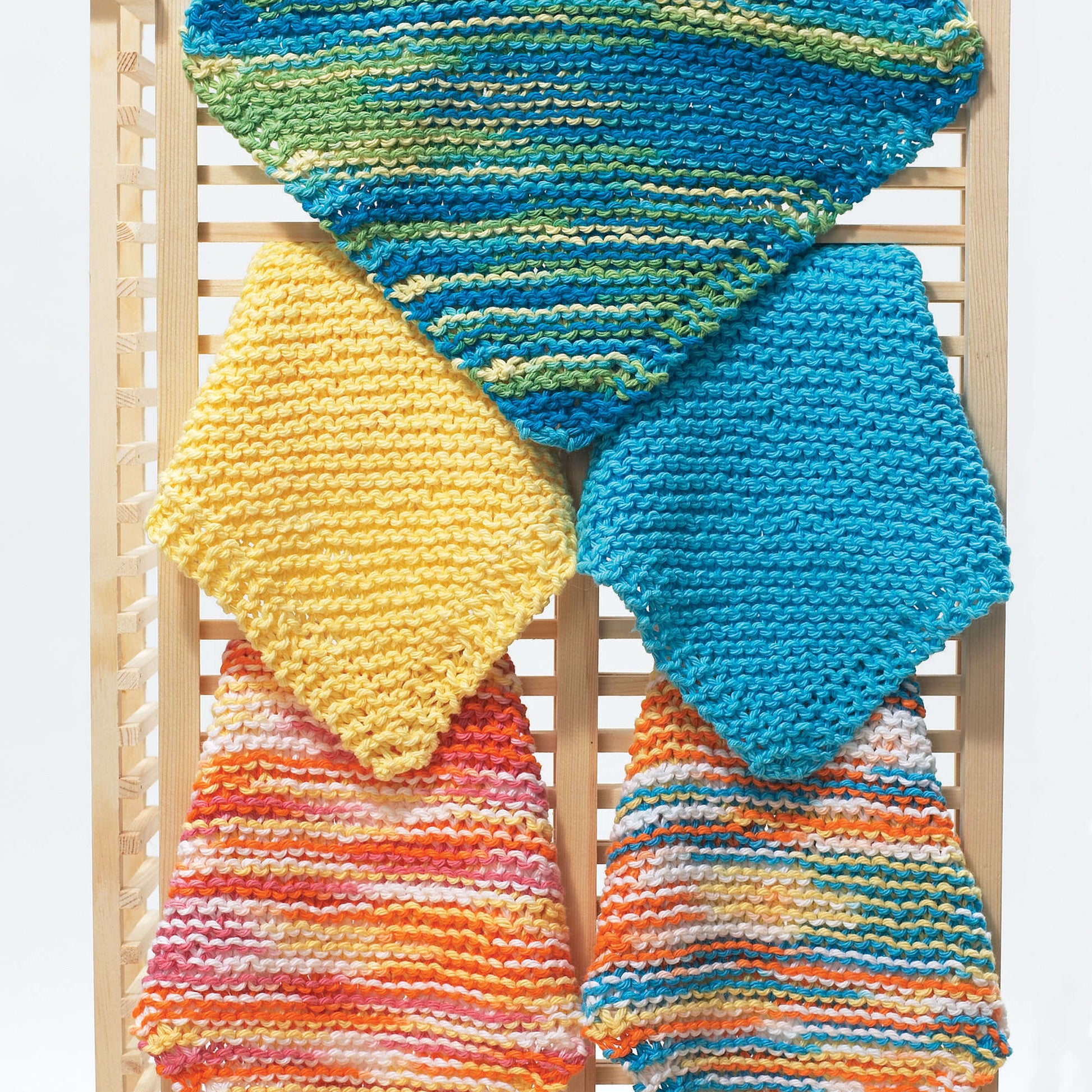 Bernat Easy Dishcloth Knit Dishcloth made in Bernat Handicrafter Cotton yarn