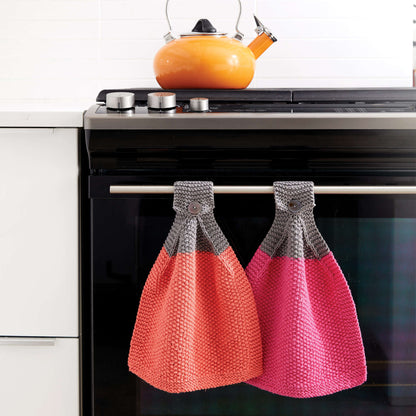 Bernat At Your Service Knit Dishcloth Hot Pink