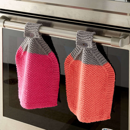 Bernat At Your Service Knit Dishcloth Hot Pink