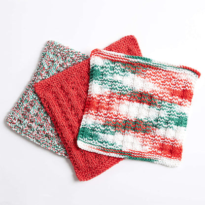 Bernat Holly Jolly Knit Dishcloth Version 3