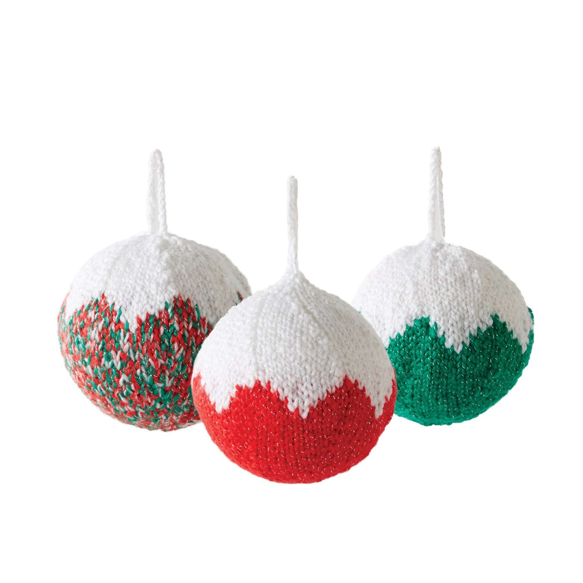 Free Bernat Knit Classic Christmas Tree Ornament Pattern
