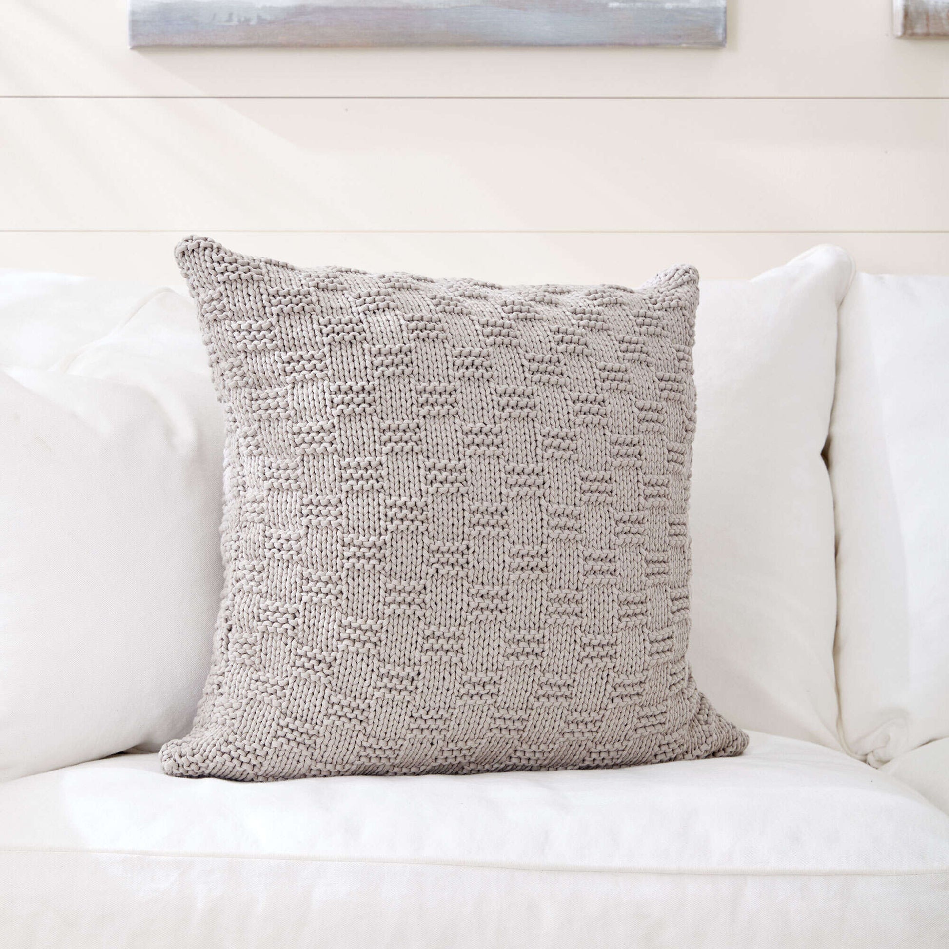 Free Bernat Beachside Knit Pillow Pattern
