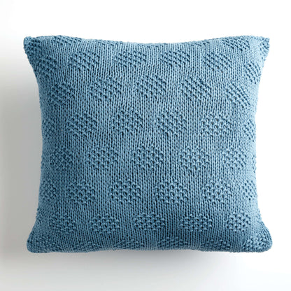 Bernat Mossy Dots Knit Pillow Knit Pillow made in Bernat Maker Home Dec yarn