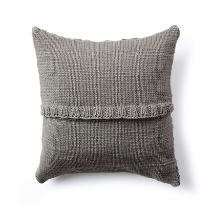 Bernat Diagonal Texture Knit Pillow Knit Pillow made in Bernat Maker Outdoor yarn