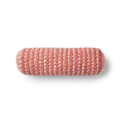 Bernat Textured Stripe Knit Bolster Pillow Single Size
