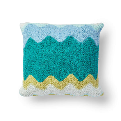 Bernat Zig-Zag Breezy Knit Pillow Single Size