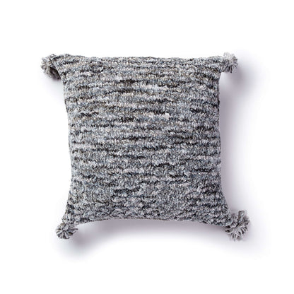 Bernat Cable Textured Knit Pillow Knit Pillow made in Bernat Crushed Velvet yarn