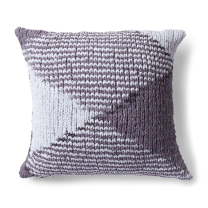 Bernat Color Pooling Knit Pillow Knit Pillow made in Bernat Color Pooling yarn