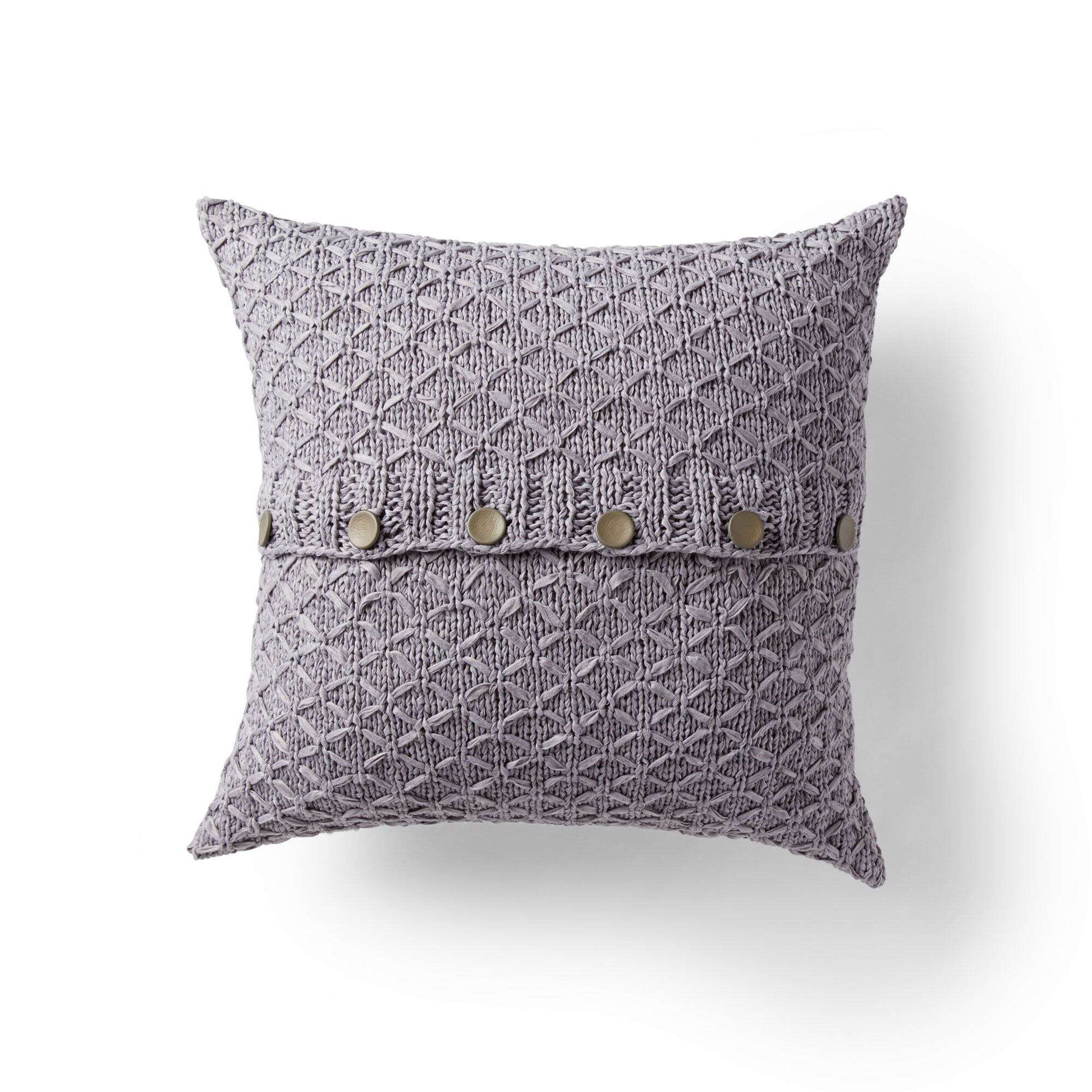 Free Bernat Lattice Knit Pillow Pattern