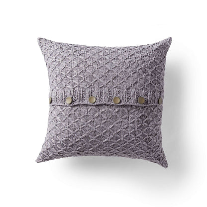 Bernat Lattice Knit Pillow Knit Pillow made in Bernat Suede-ish yarn