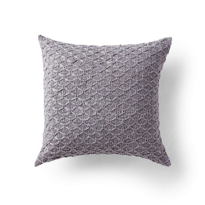 Bernat Lattice Knit Pillow Knit Pillow made in Bernat Suede-ish yarn