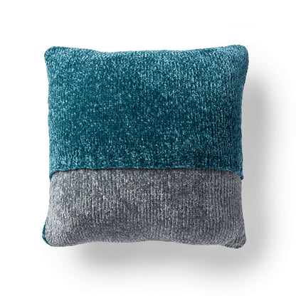 Bernat Knit Any Angle Pillow Knit Pillow made in Bernat Velvet yarn