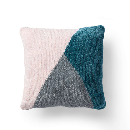 Bernat Any Angle Pillow Knit Knit Pillow made in Bernat Velvet yarn