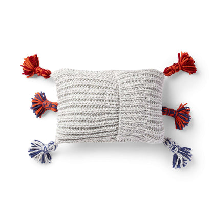 Bernat Globetrotter Knit Pillow Knit Pillow made in Bernat Softee Chunky yarn