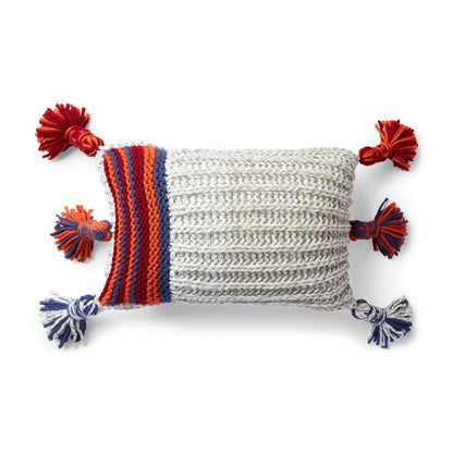 Bernat Globetrotter Knit Pillow Knit Pillow made in Bernat Softee Chunky yarn