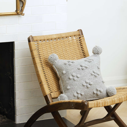 Stitch Club Bobble Knit Pillow + Tutorial Single Size