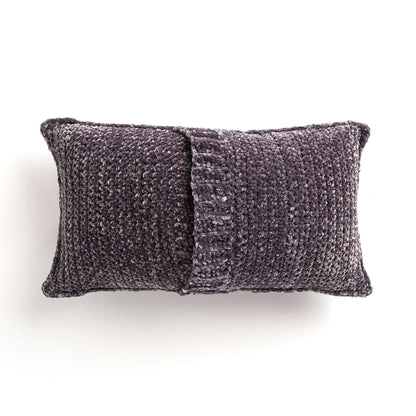 Bernat It’S A Phase Crochet Lumbar Pillow Knit Pillow made in Bernat Velvet yarn