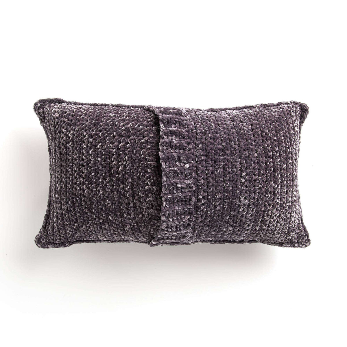 Knit Pillow made in Bernat Velvet yarn