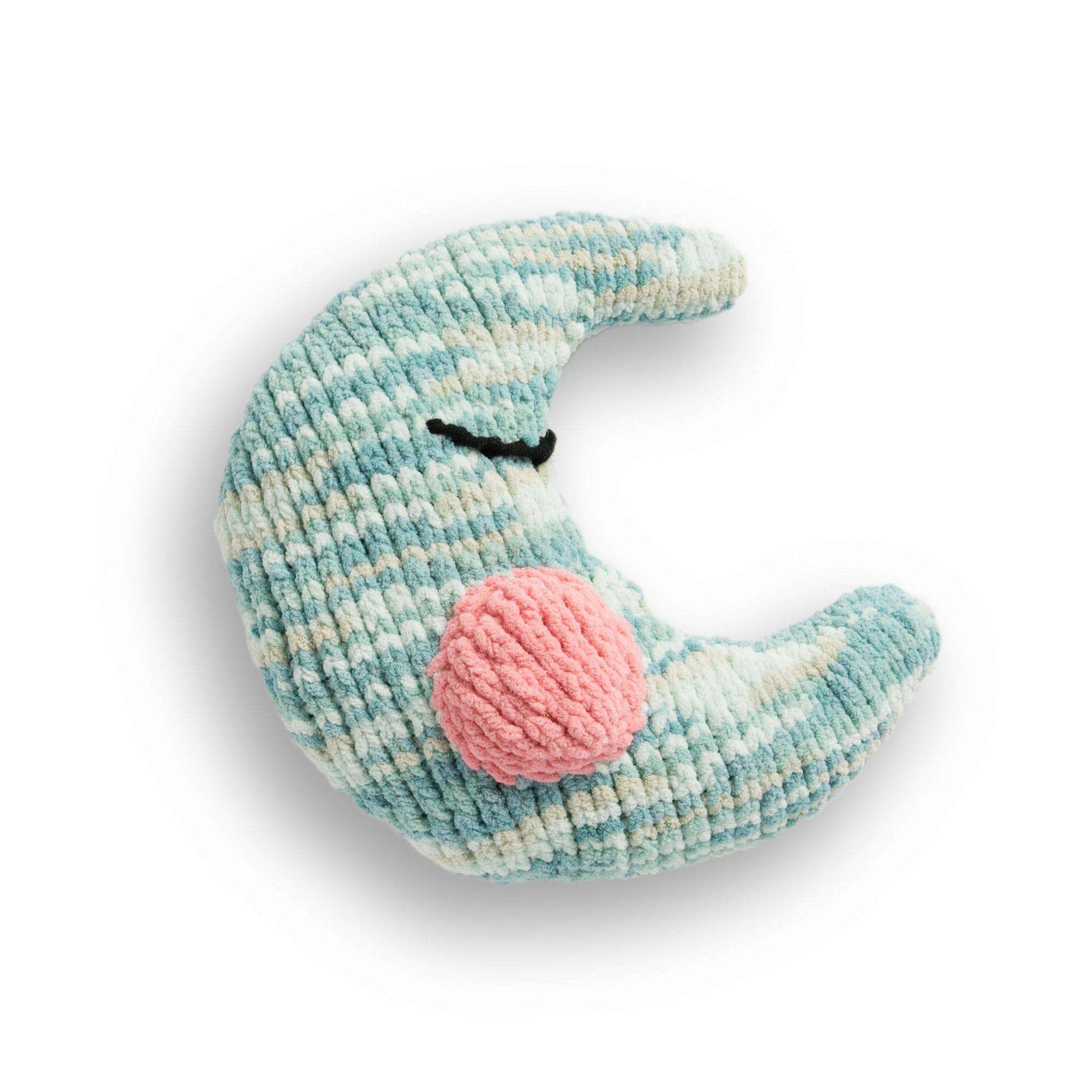 Free Easy Bernat Moon Baby Pillow Knitting Pattern Yarnspirations