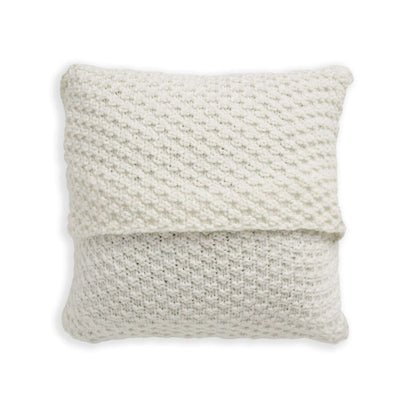 Bernat Check Border Knit Pillow Version 1