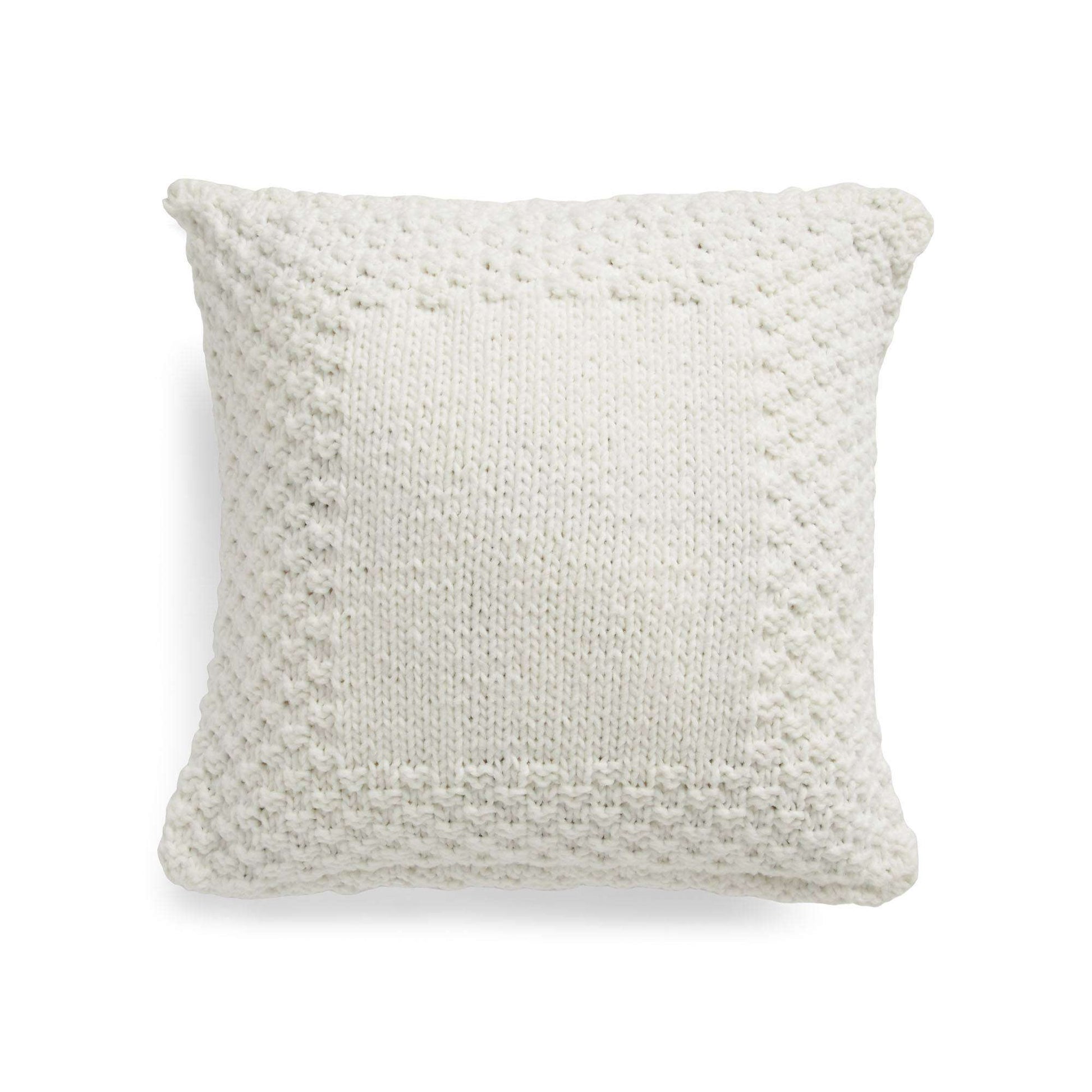 Check Border Knit Pillow