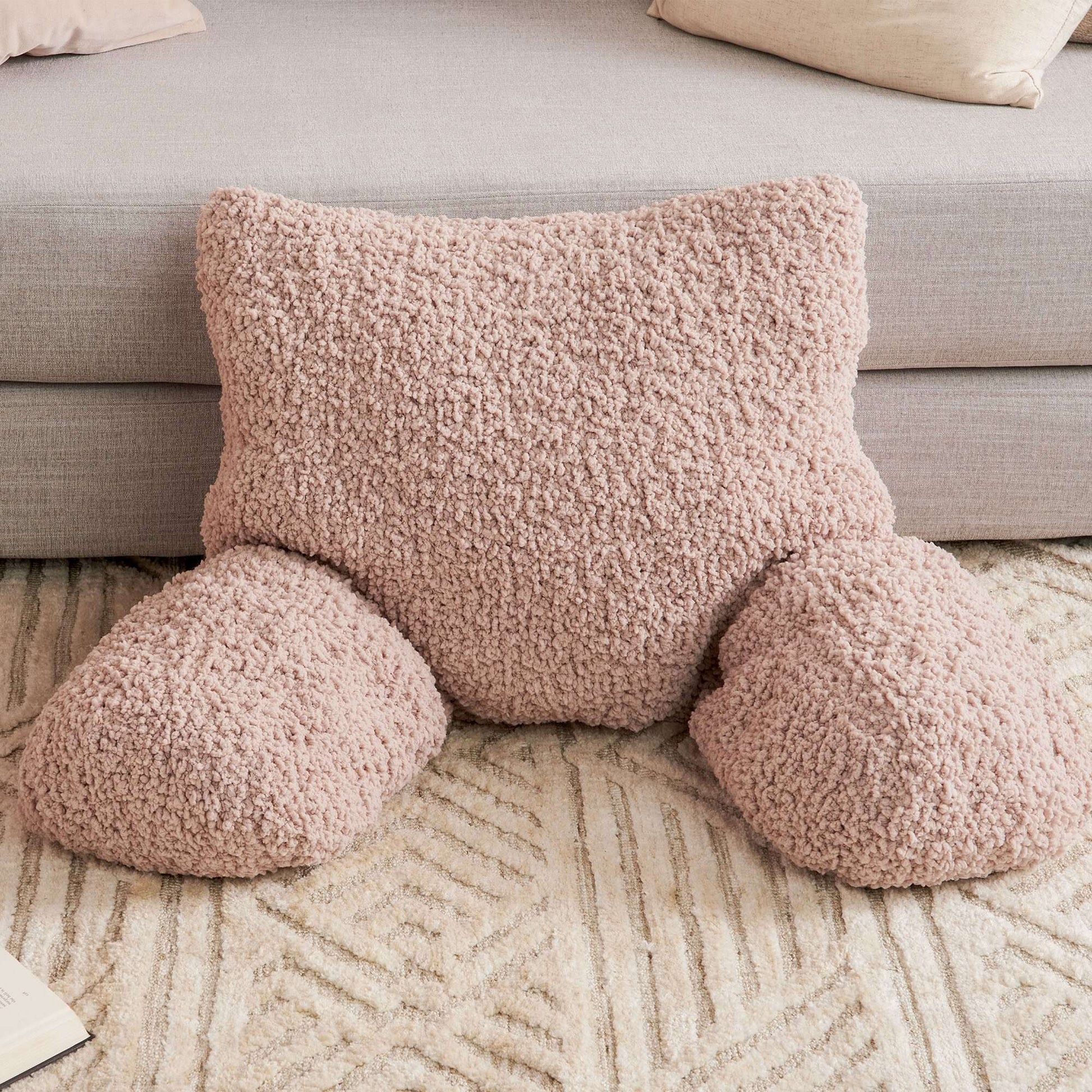 Free Bernat Knit Homebody Lounger Pillow Pattern